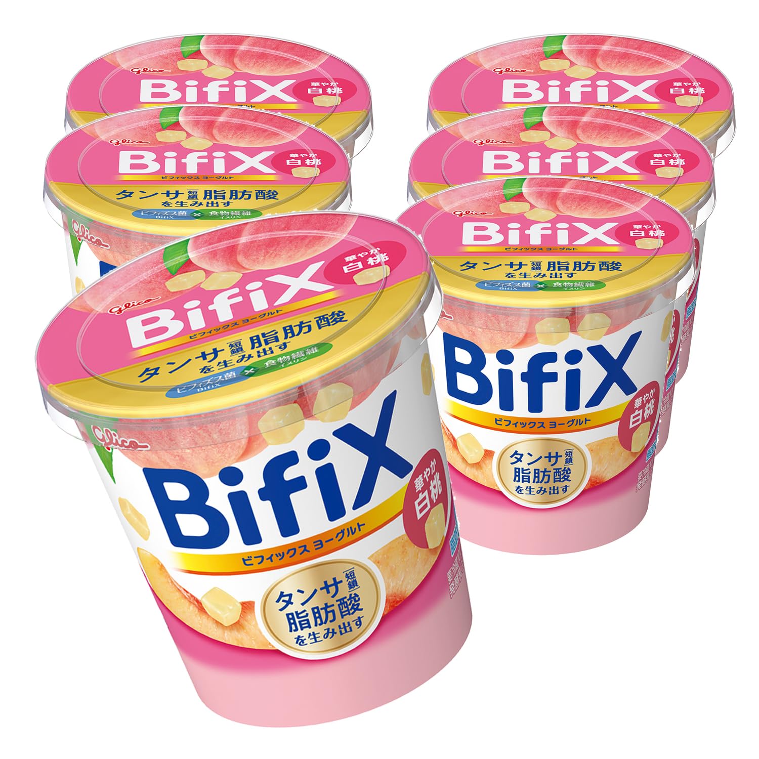 Amazon.co.jp: [冷蔵] グリコ BifiXヨーグルト 華やか白桃 330g×6個