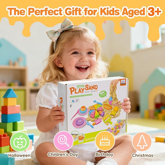 Kit Arena Sensorial Temática Comida con Moldes para Niños 3+ miniatura 7