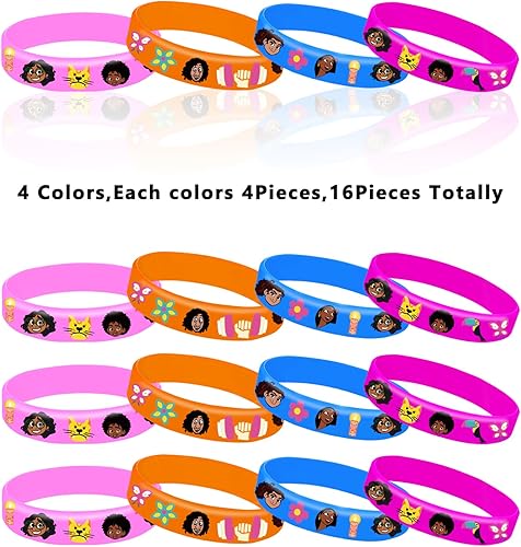 Miniatura 3 de Cosershow Encanto - Suministros para fiestas de cumpleaños 16 pulseras y regalos para fiestas temáticas familiares mágicas
