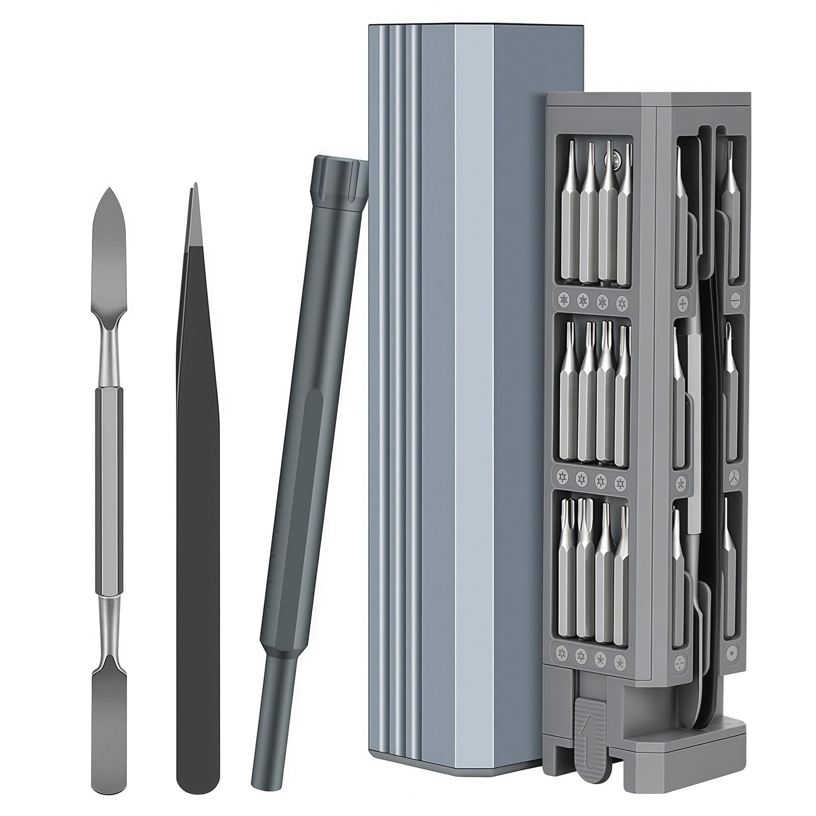 44 in 1 Small Magnetic Precision Screwdriver Set with Case 360 Spin Handle DYI Mini Multifunction Screwdriver Bit