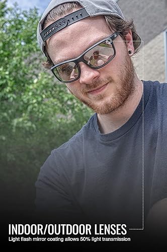 Miniatura 4 de Bullhead Safety Eyewear BH2766AF Pompano, marco negro matesien, lente antivaho para interiores y exteriores, pieza de nariz Tpr negra y extremos de