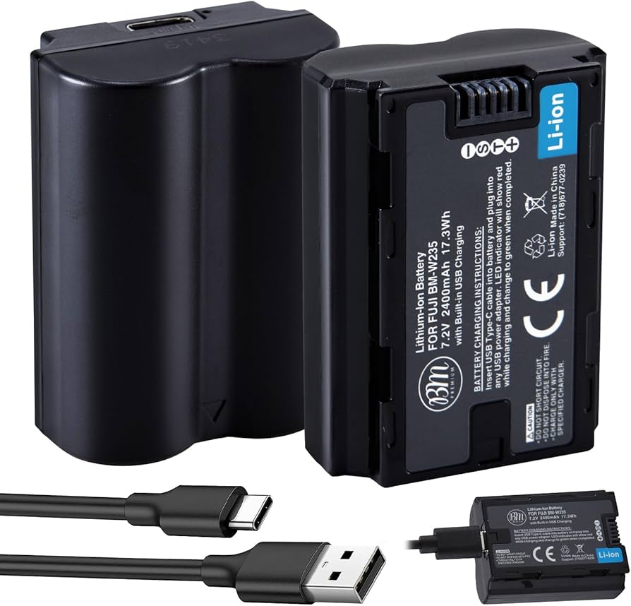 Amazon.com: BM Premium NP-W235 Battery with Built-in Charging Port