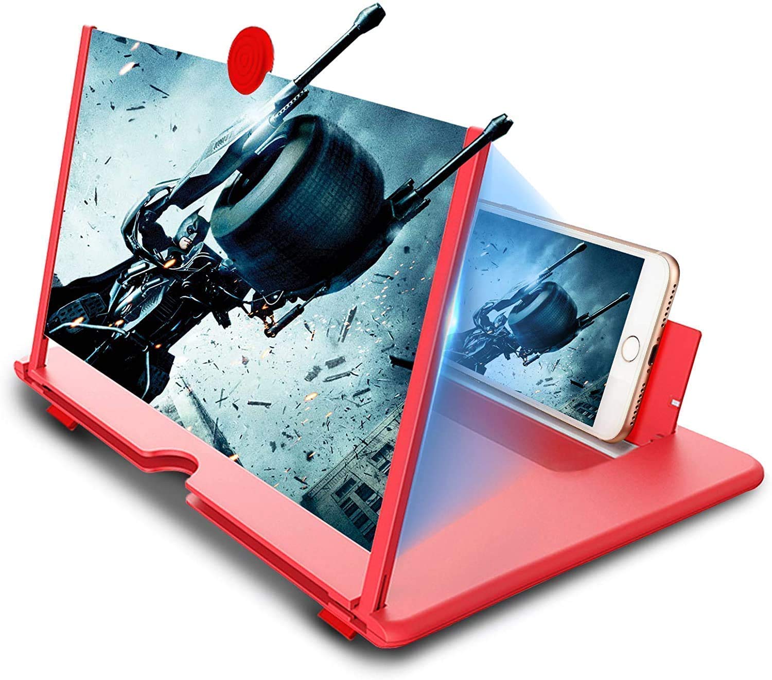 EVERNEST New Version 10 Inch Screen Expander & Screen Magnifier Amplifier,3D HD New Phone Holder for All Smartphones- (Colour May Vary)(Buy 1 Get 1 Free)-picture-33
