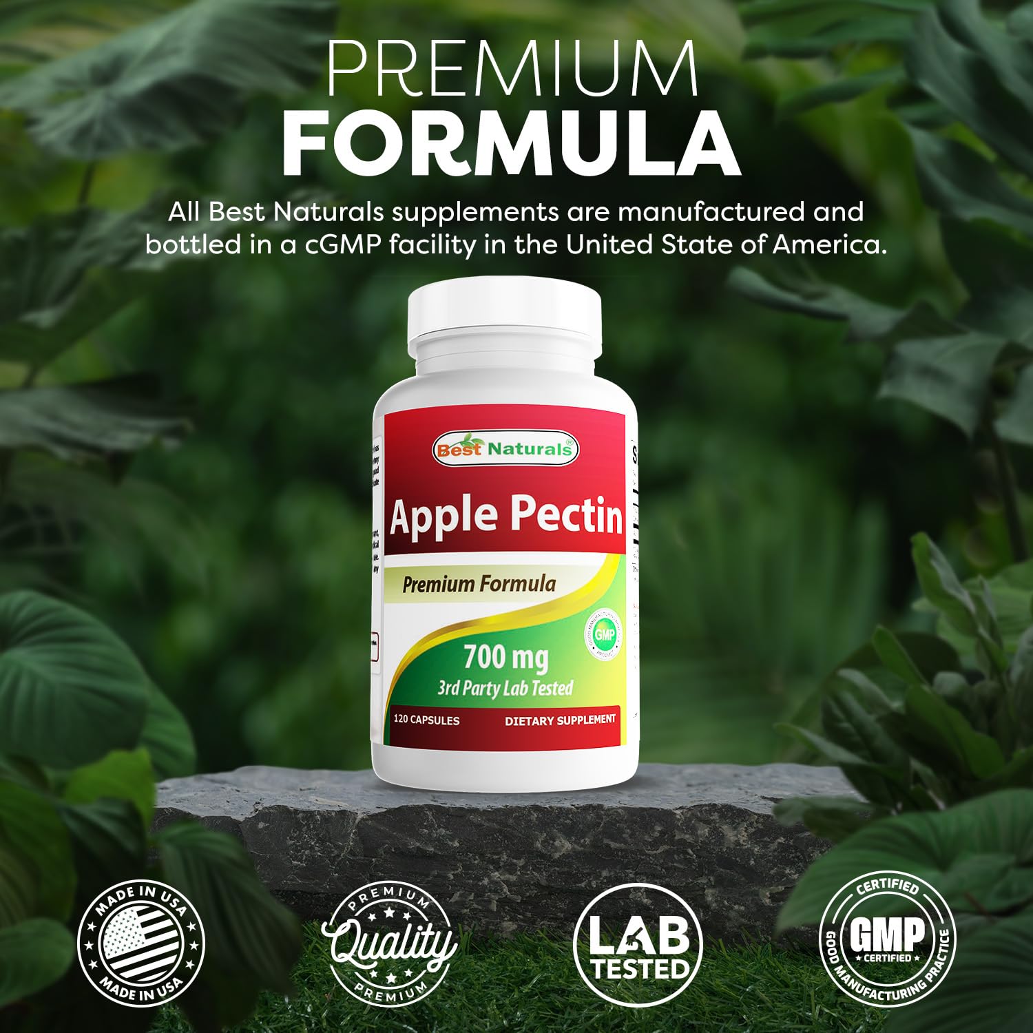 Best Naturals Apple Pectin 700 mg 120 Capsules — Amazon image 5