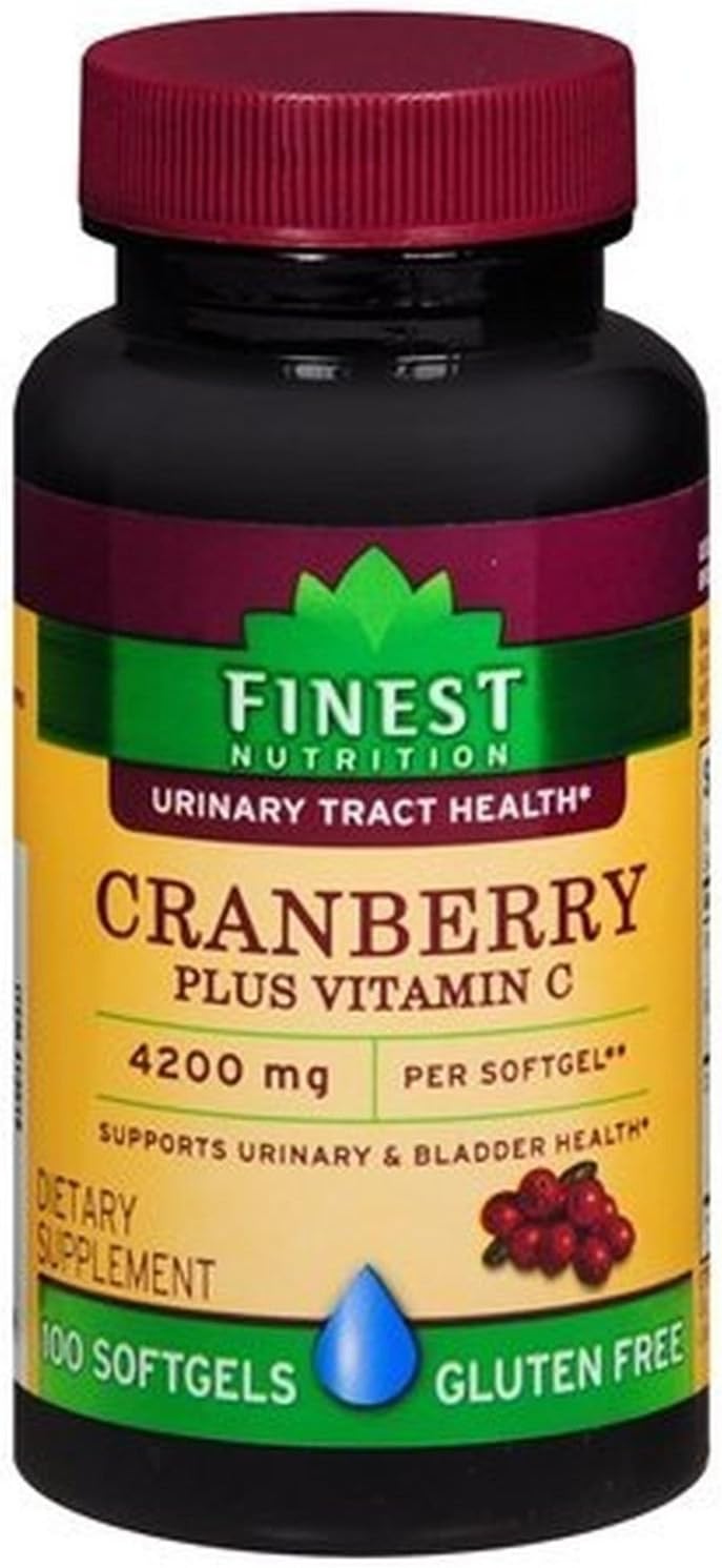 Finest Nutrition Cranberry Plus Vitamin C, 4200 mg, 100