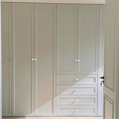 Miniatura 9 de 10 pomos de puerta de cerámica vintage de forma redonda para cajón, armario, armario, cajón, gabinete, accesorios de cocina para el hogar (rojo)