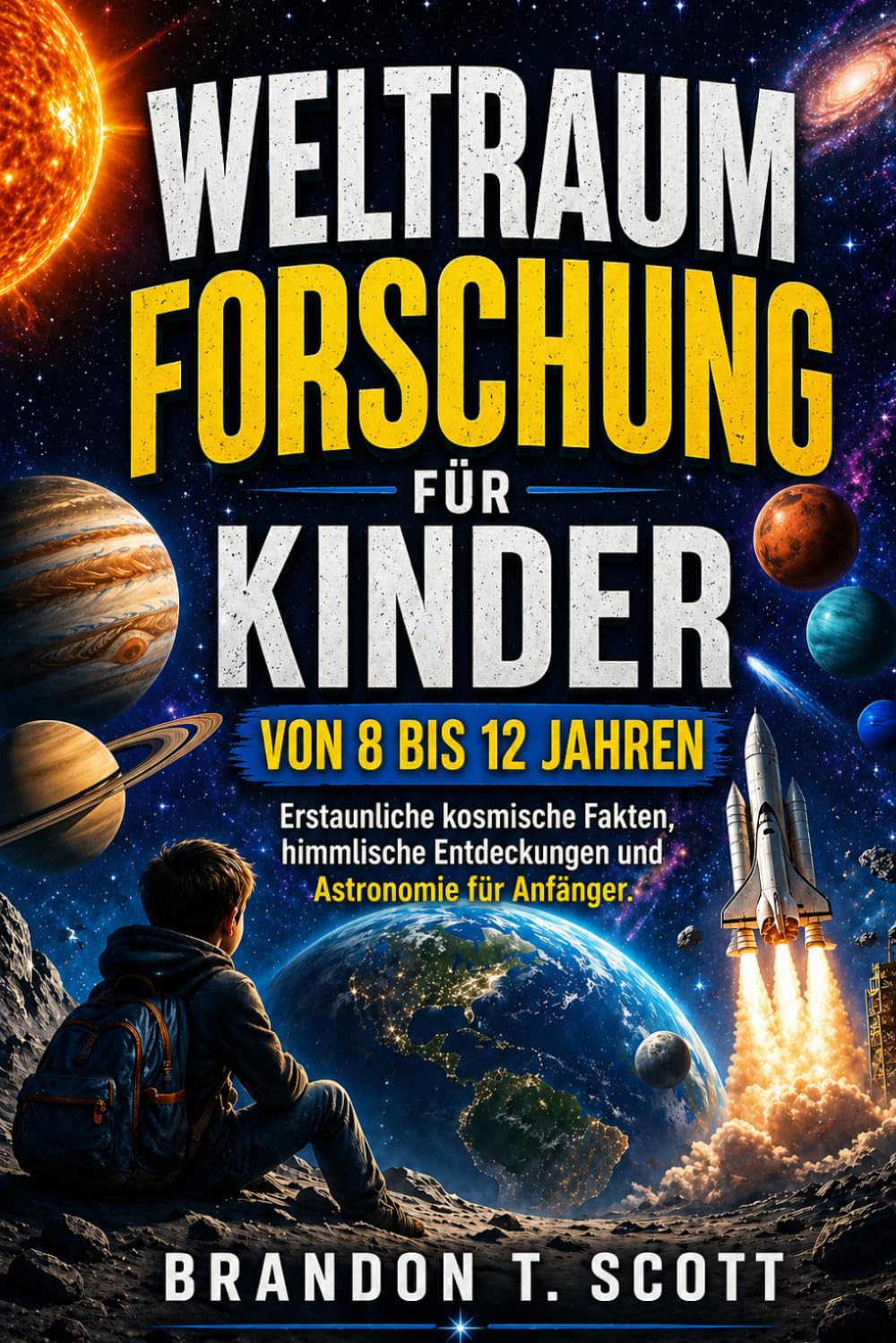 Weltraumforschung für Kinder von 8 bis 12 Jahren: Erstaunliche kosmische Fakten, himmlische Entdeckungen und Astronomie für Anfänger.