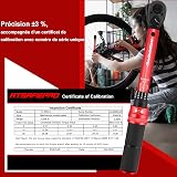 ATsafepro Chiave Dinamometrica Bici 1/4 Pollici, Chiave Dinamometrica Moto 3-25NM Precisione ± 3%,Chiave Bicicletta 72 Denti per la Manutenzione di Biciclette e Motociclo - 6