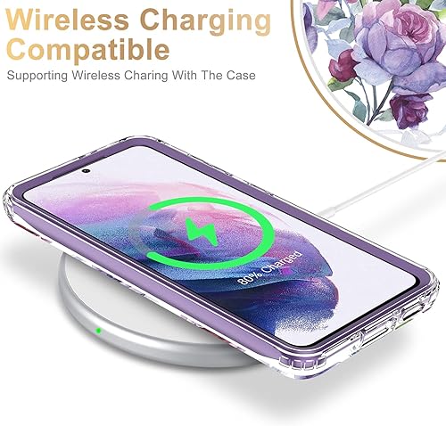 Miniatura 6 de ESDOT - Funda protectora para celular Samsung Galaxy S21 Plus, de grado militar, resiste caídas de 21 pies (probado), con diseños modernos, para