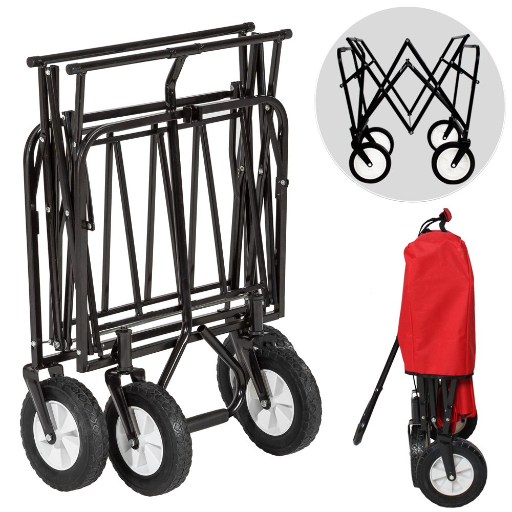 Varan Motors - TC0102 Carrello di trasporto a mano pieghevole, 89 x 54 x 55 cm, carico massimo 85 kg