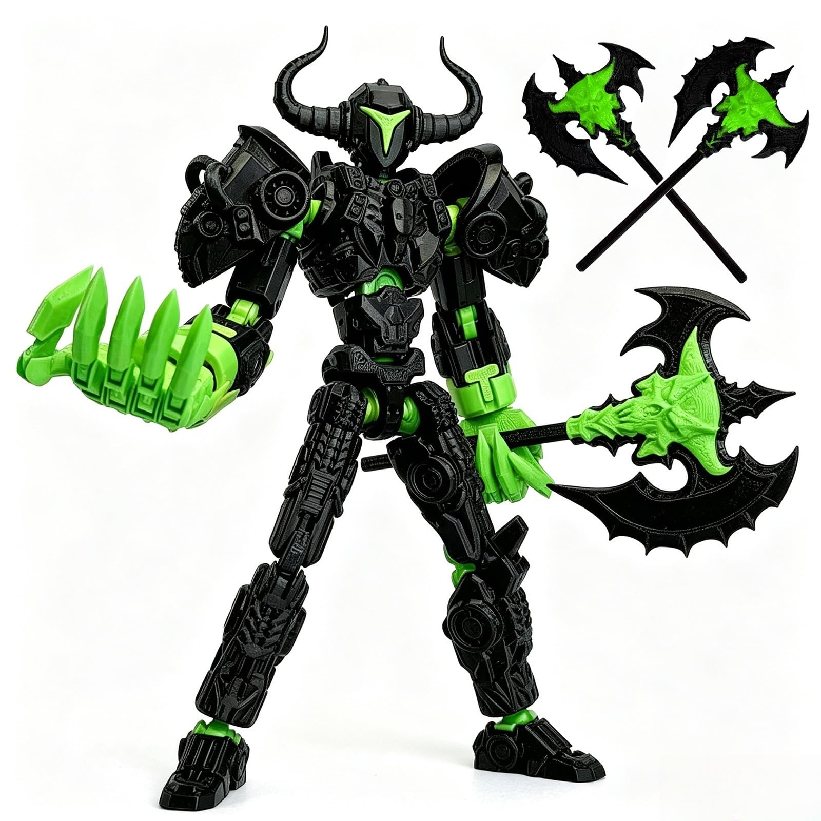 8in 3D Printed Articulated Dummy Robot T Action Figures 13 Model Toy