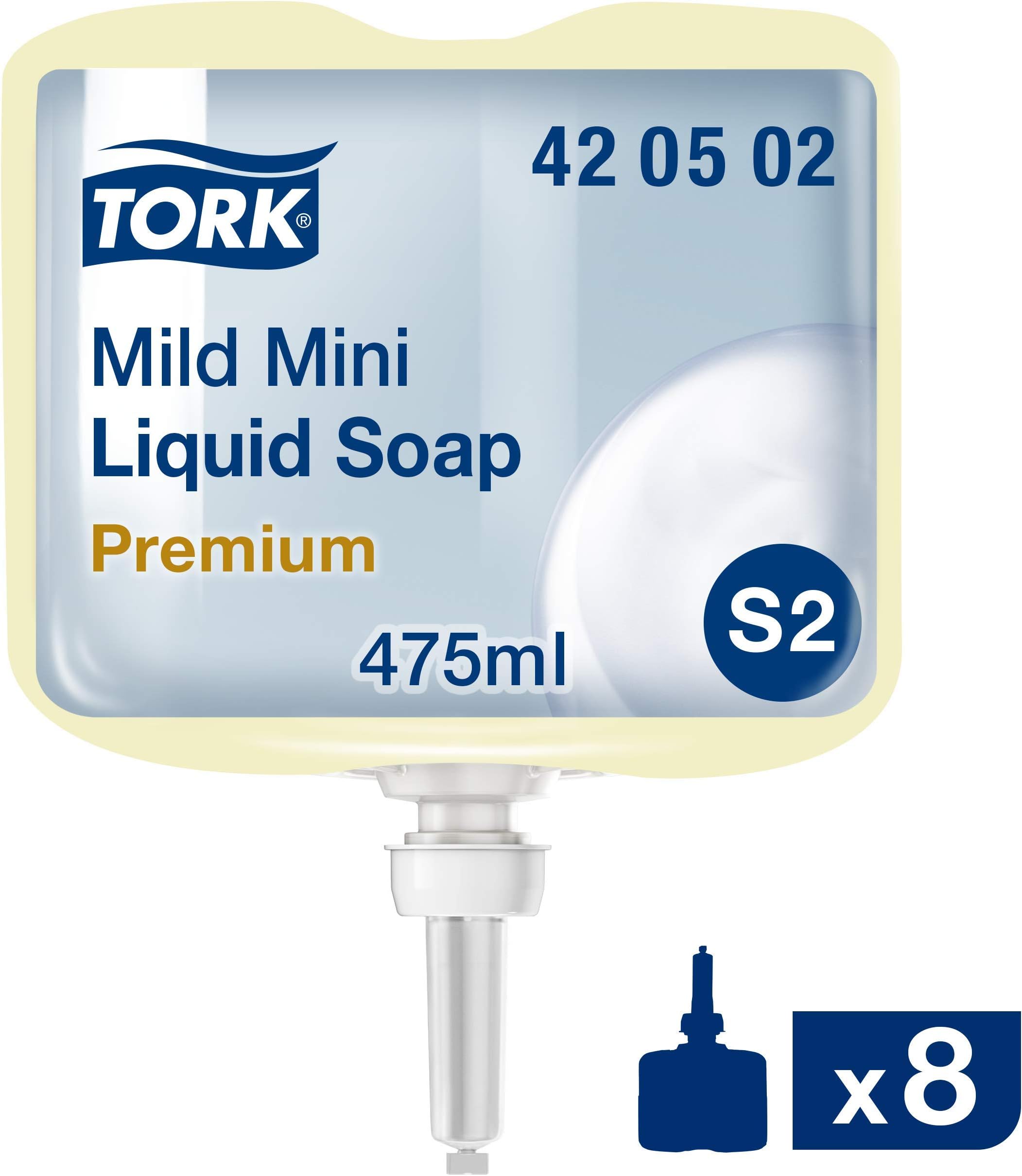 SCA Tork 420502 Mild Mini Liquid Soap (Pack of 8)