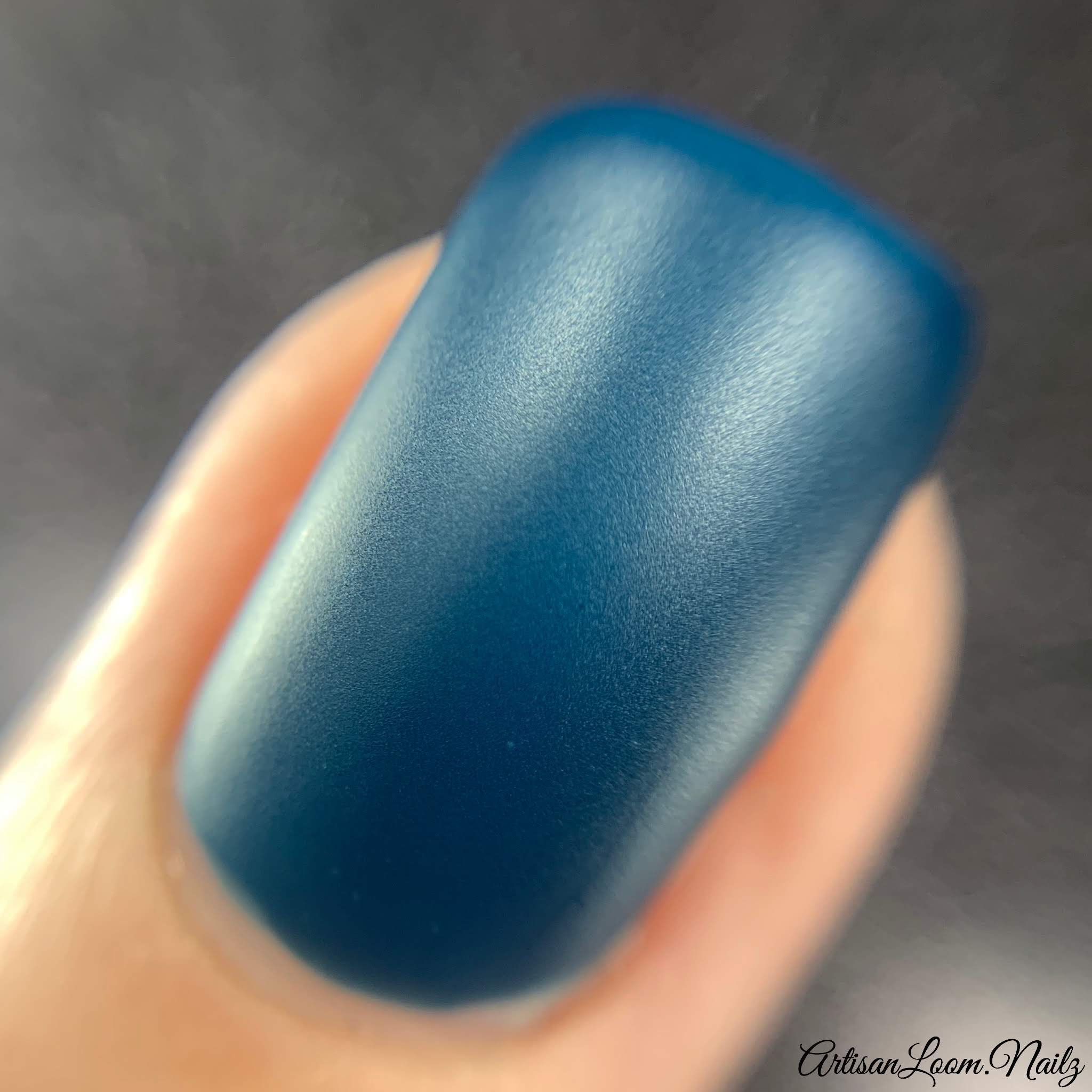 Blue Matte Nail Polish - Atomic Polish - Iridium (Ir) Matte