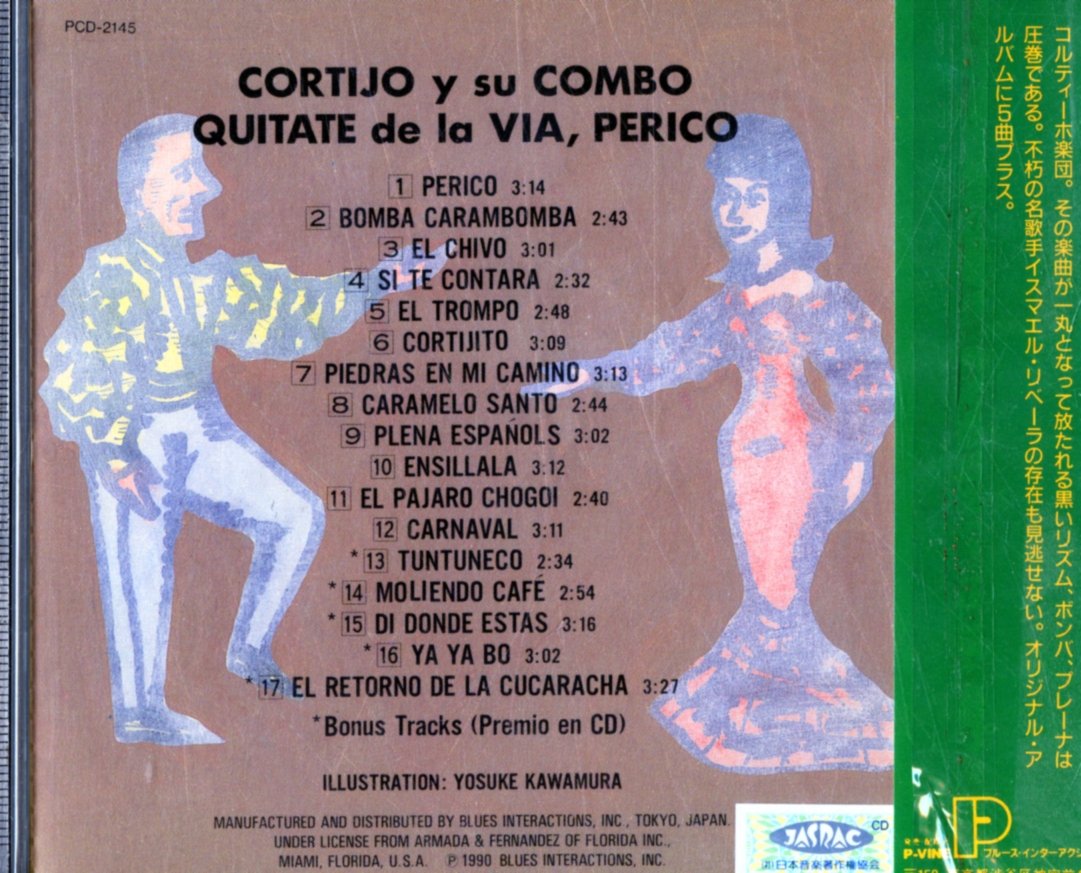 CORTIJO Y SU COMBO ISMAEL RIVERA - Quitate De La Via Perico - CD