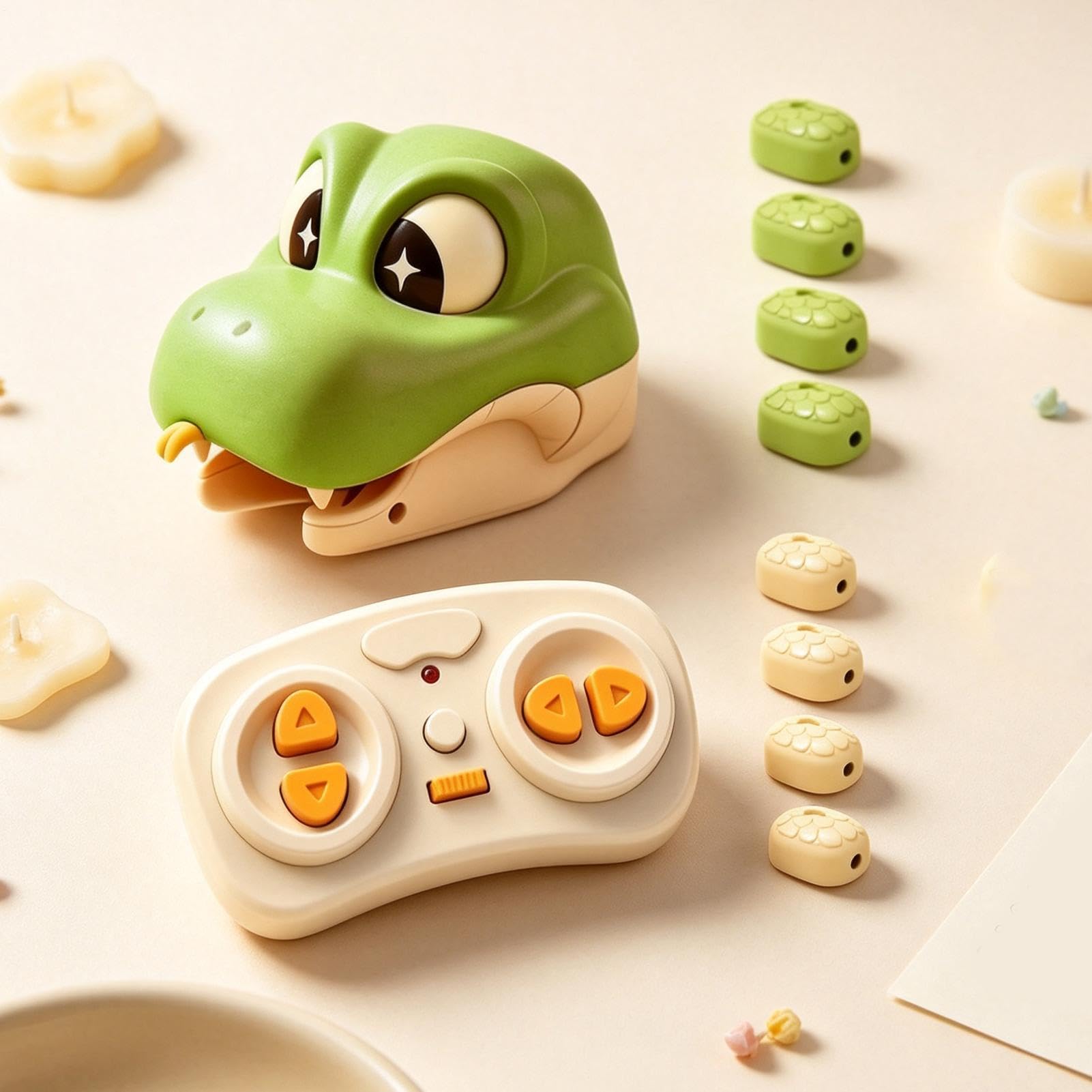 Generico Trenino Per Bambini Genitore-Figlio Serpente Magnetico | Elettrico Telecomandato Con E Suoni Per Compleanno Pavimento Asilo E Sala Giochi