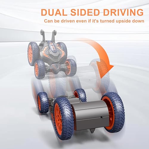 Miniatura 5 de Auto de control remoto, autos RC de 2.4 GHz para niños de 6 a 12 años, rotación de 360 grados, con control remoto de acrobacias rápidas, con luces