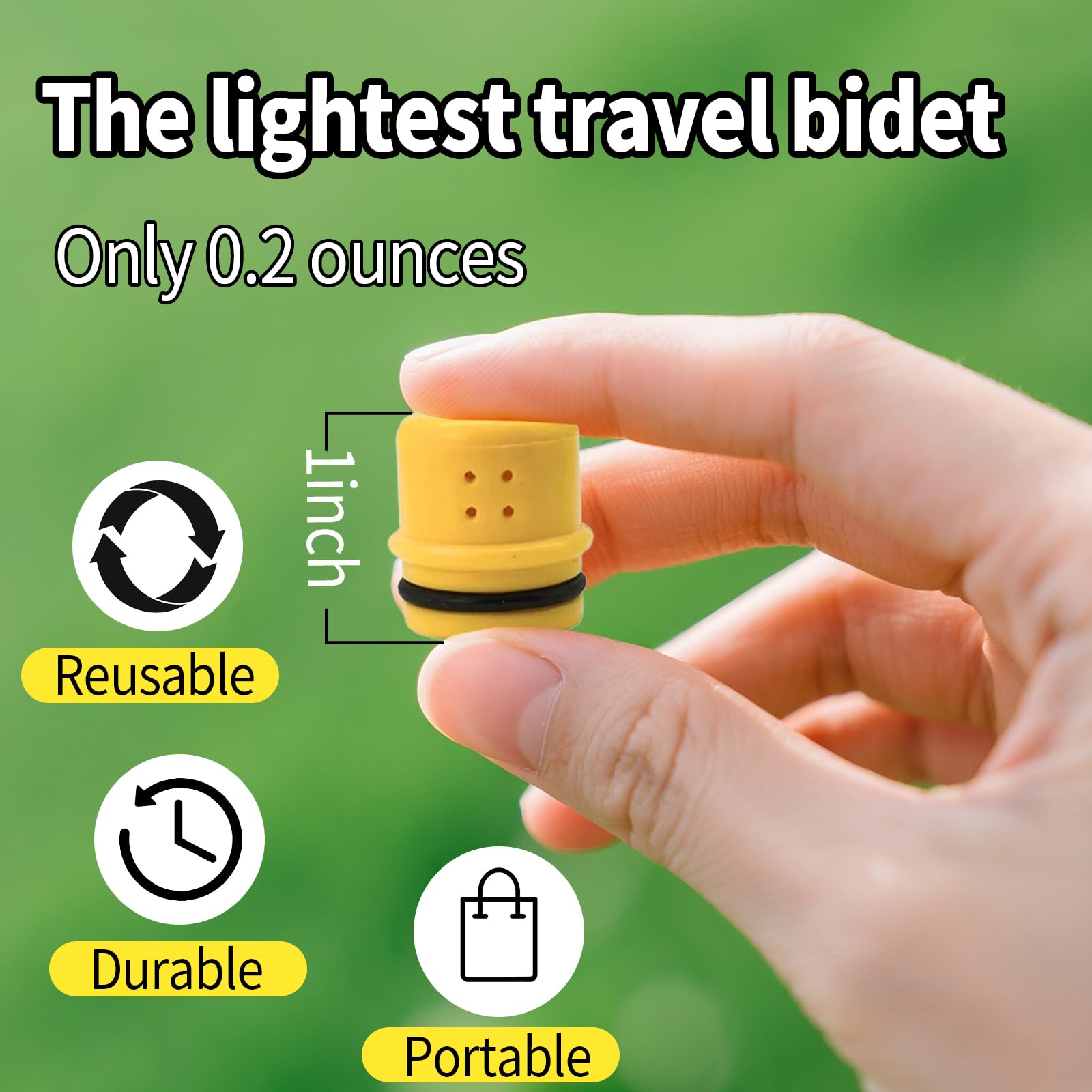 2PCS Portable Bidet for Travel Camping Backpacking - Universal Water Bottle Bidet for Backcountry Hiking with Adjustable Flow — view 4