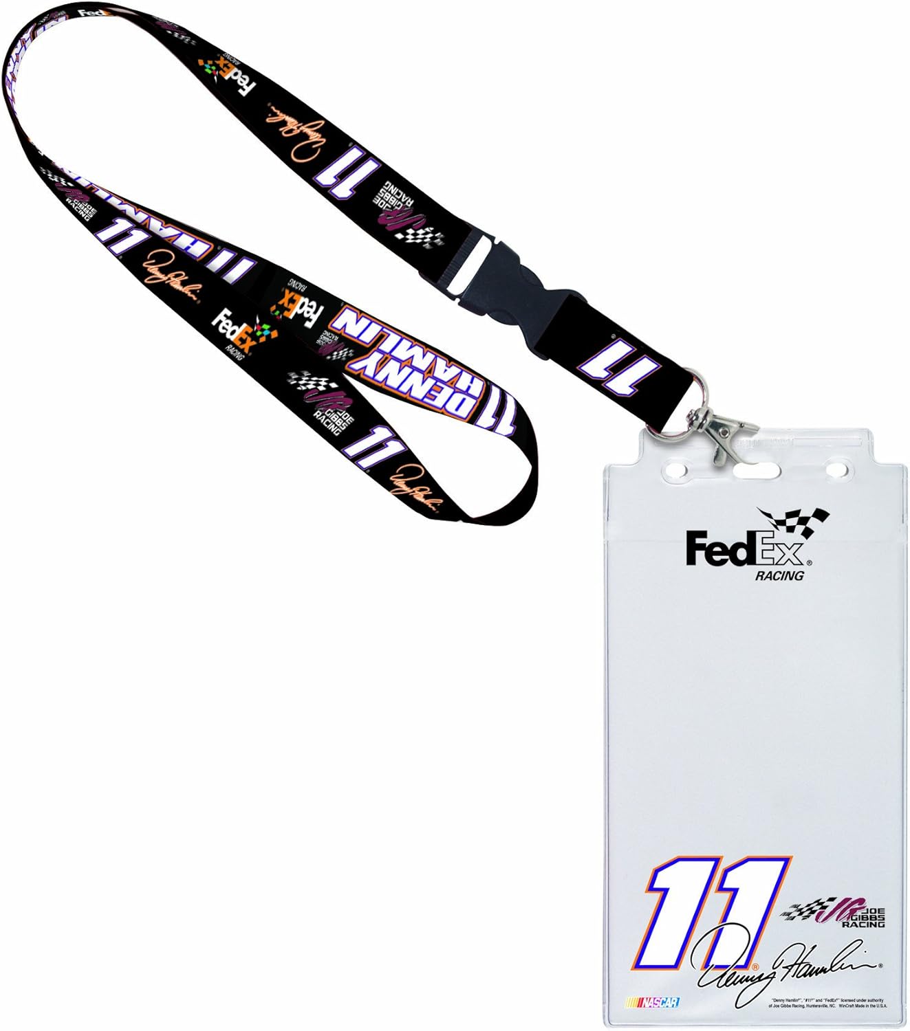 NASCAR Denny Hamlin Credential Holder Sports Fan Notepad