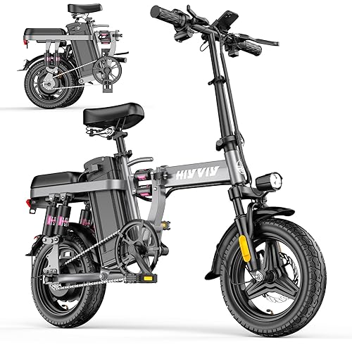 Foldable-Electric-Bike for Adults, Folding-E-Bike with Peak700W Motor and 480Wh Battery, Max 25MPH and 25Miles, Mini-Electric-Bike and 10 Shock Absorber Lectric Ebike for Commuting