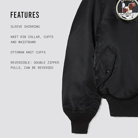Alpha Industries Men's Apollo MA-1 Flight Jacket