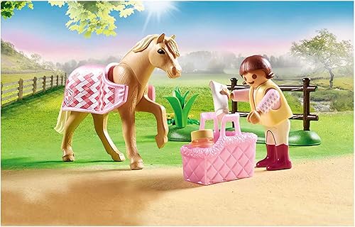 Miniatura 2 de Playmobil Pony de montar alemán coleccionable