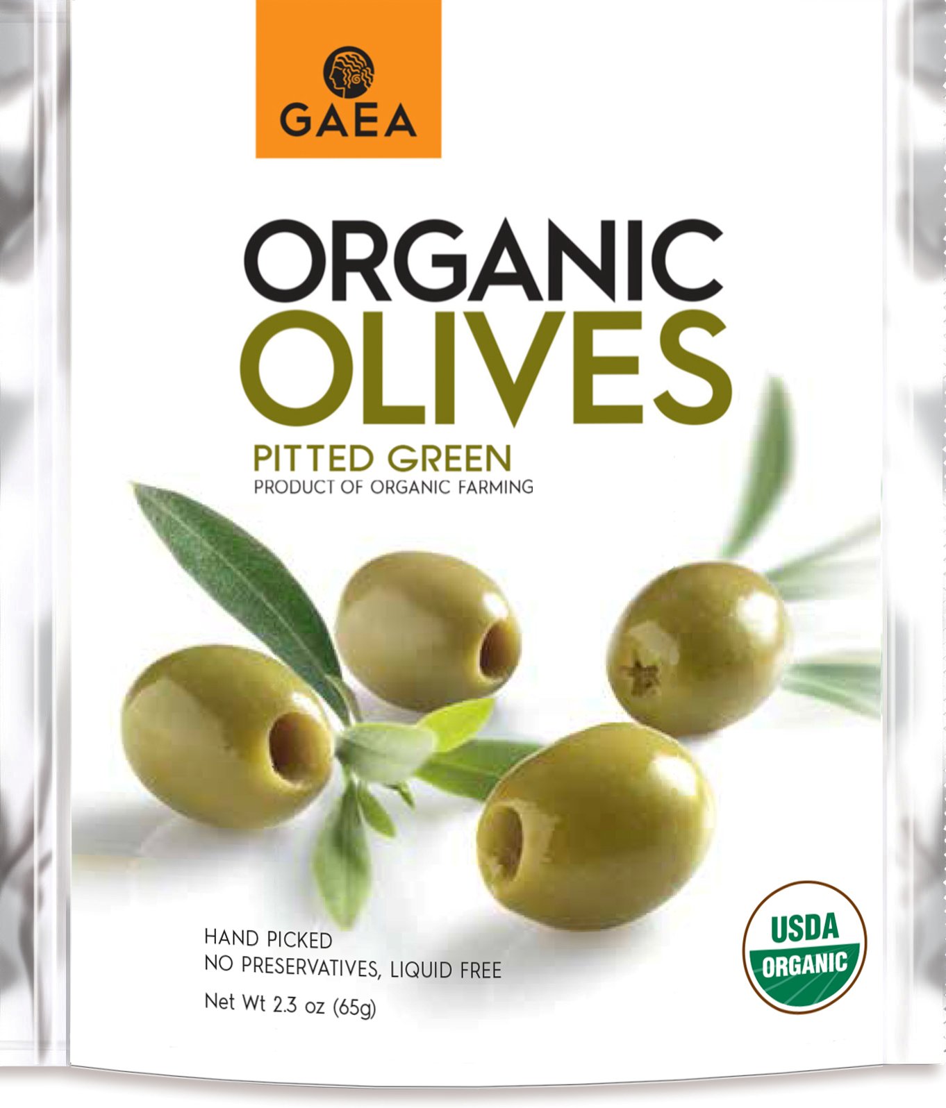 North America Olives Pit Green Snak Organic, 0.56 lb