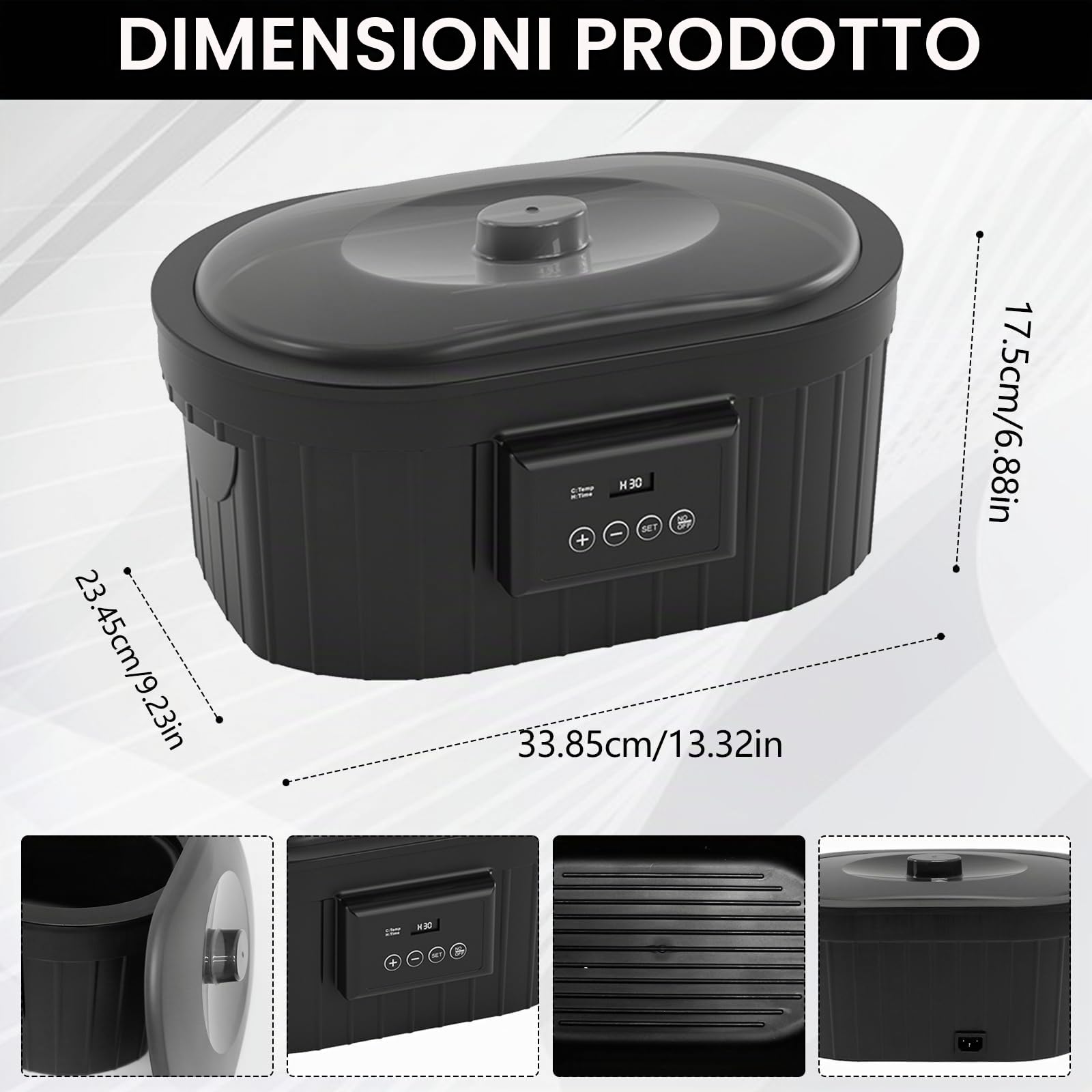 Bagno di Paraffina per Mani e Piedi, Dispositivo di Paraffina Kit Paraffina Bath 5000ml Scalda Paraffina Mani Piedi for Hands and Feet con Accessori