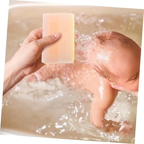 Miniatura 8 de Material de esponja premium 2 unids Cepillo táctil para niños Cepillo de masaje del cuero cabelludo Cepillo de masaje corporal Scrubber Shampoo