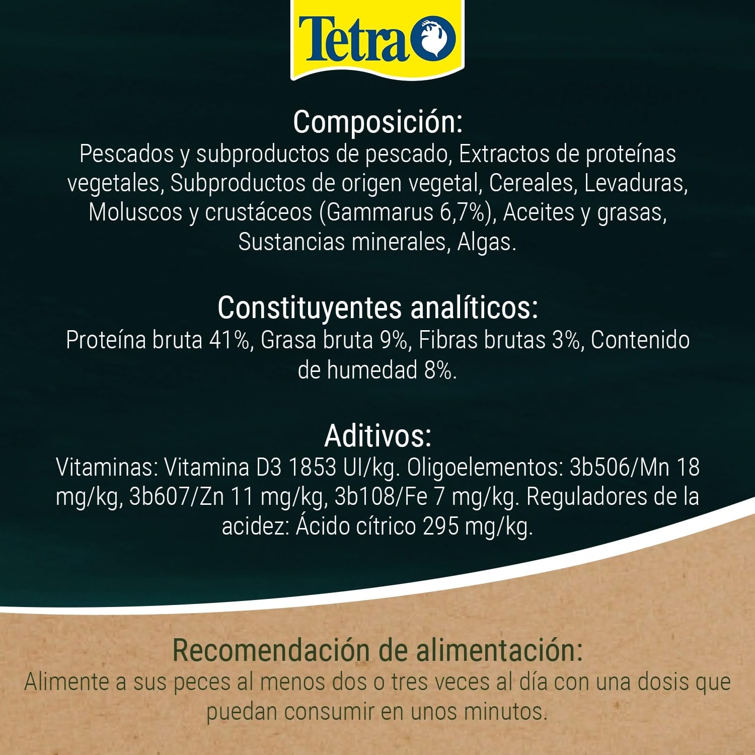 Tetra Pond Multi Mix, Comida para varios peces de estanque con cuatro tipos de comida (barritas, wafers, escamas y gammarus), bolsa de 4 L