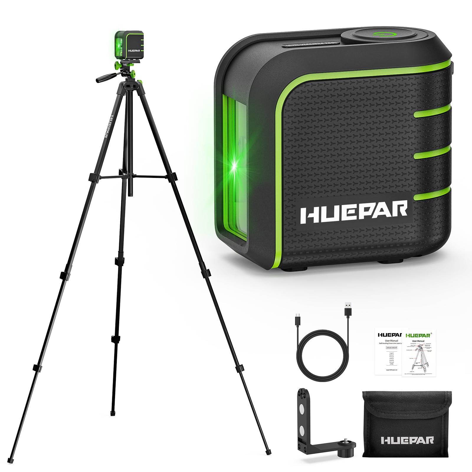Huepar Laser Level - Self Leveling & Tripod -1