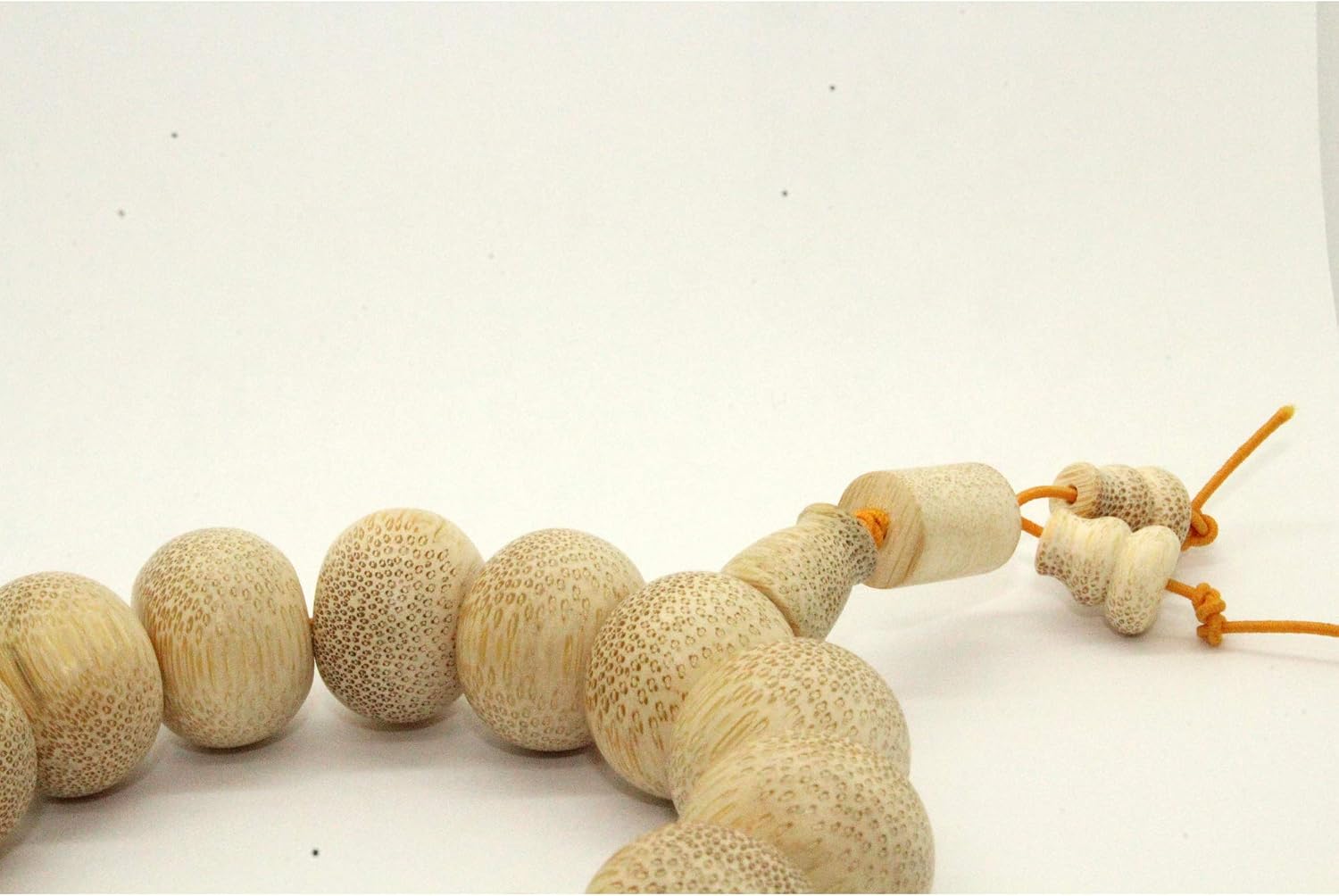 Natural Bamboo Beads Hand Rosary Praying Bracelet Aws214
