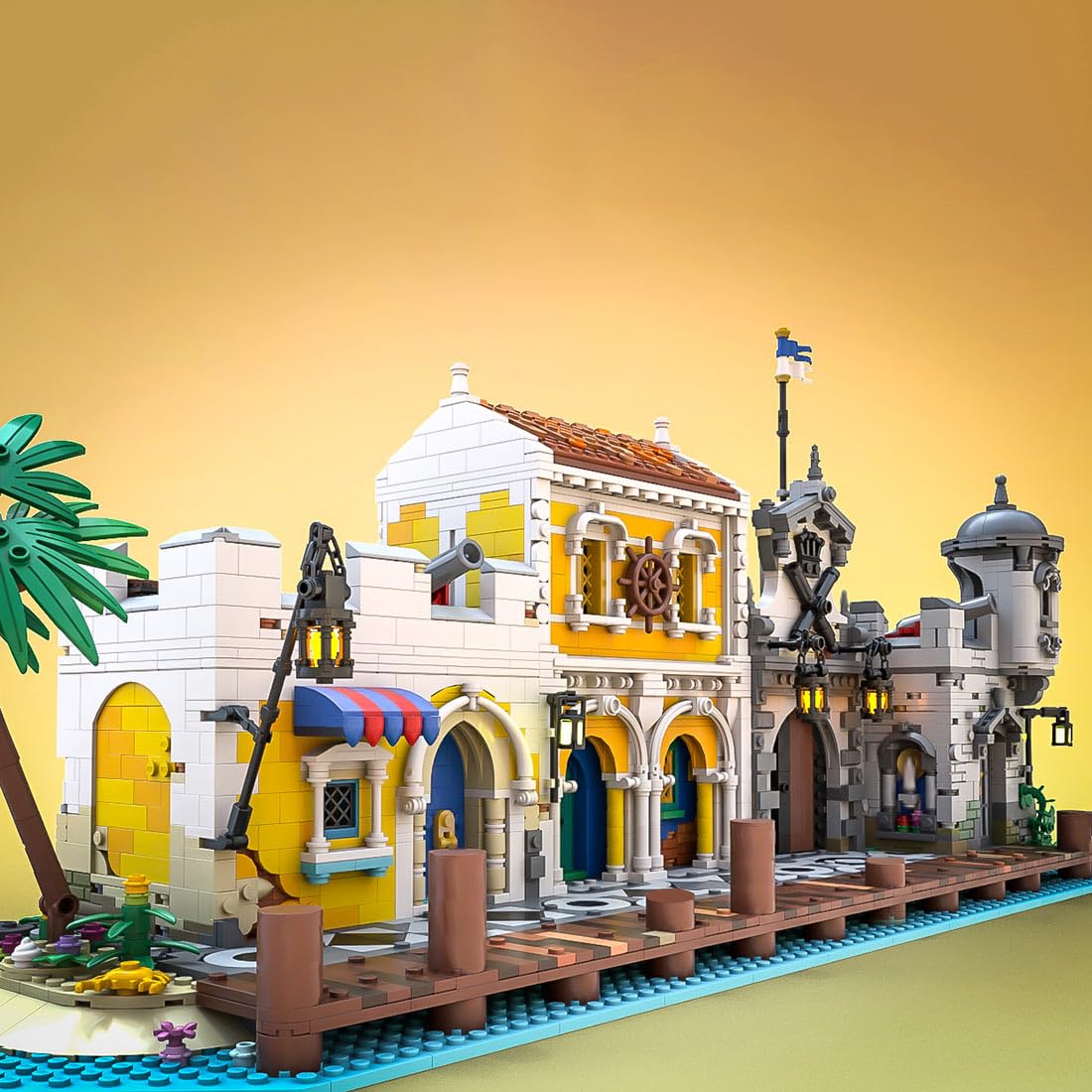 Juego de construcción de Bloques de construcción de Arquitectura, 3897 Bloques de sujeción para casa, MOC-108172 Modular casa maqueta, construcción Modular, Regalo para Adultos