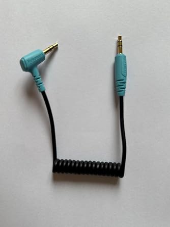 3.5mm TRS to TRS Microphone Cable Compatible with Rode Wireless Pro / Wireless Go 2 / DJI Mic 2 and Hollyland Lark M1 M2 150 Max Duo, Coiled Dual 3.5mm TRS Patch Cable Audio Mic Cord for DSLR Cameras