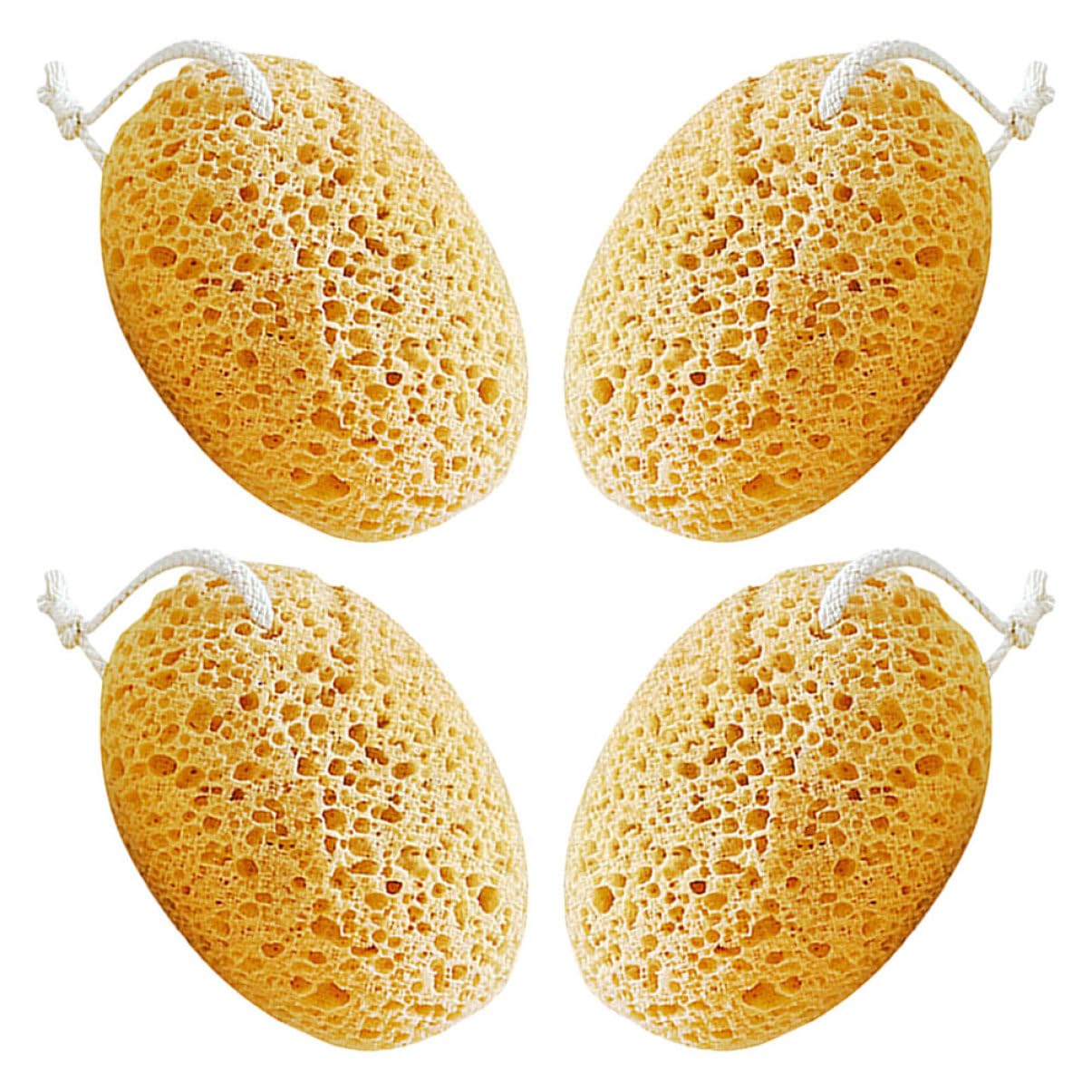 4 Piezas Esponjas de Ducha Exfoliantes de Malla Esponjas para Cuerpo Jabón y Limpieza para Hombres Mujeres y Adolescentes Rápido Secado y Mayor para Experiencia de Baño