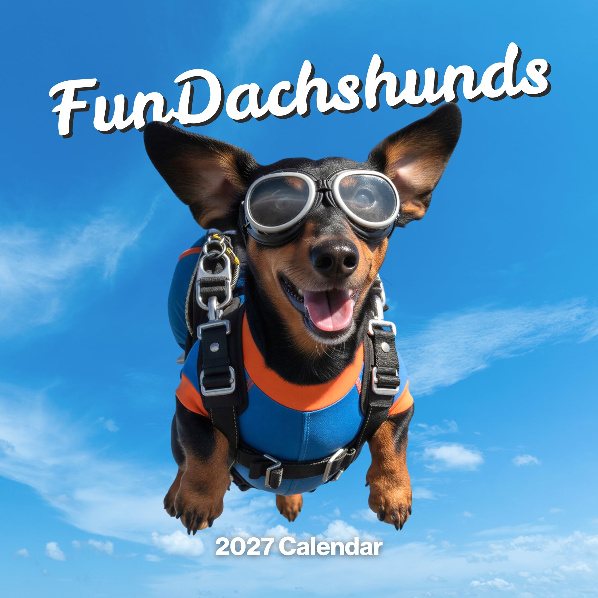 Dachshund Calendar 2027,Large 12 Month Funny Dog 2027 Calendar Wall Hanging