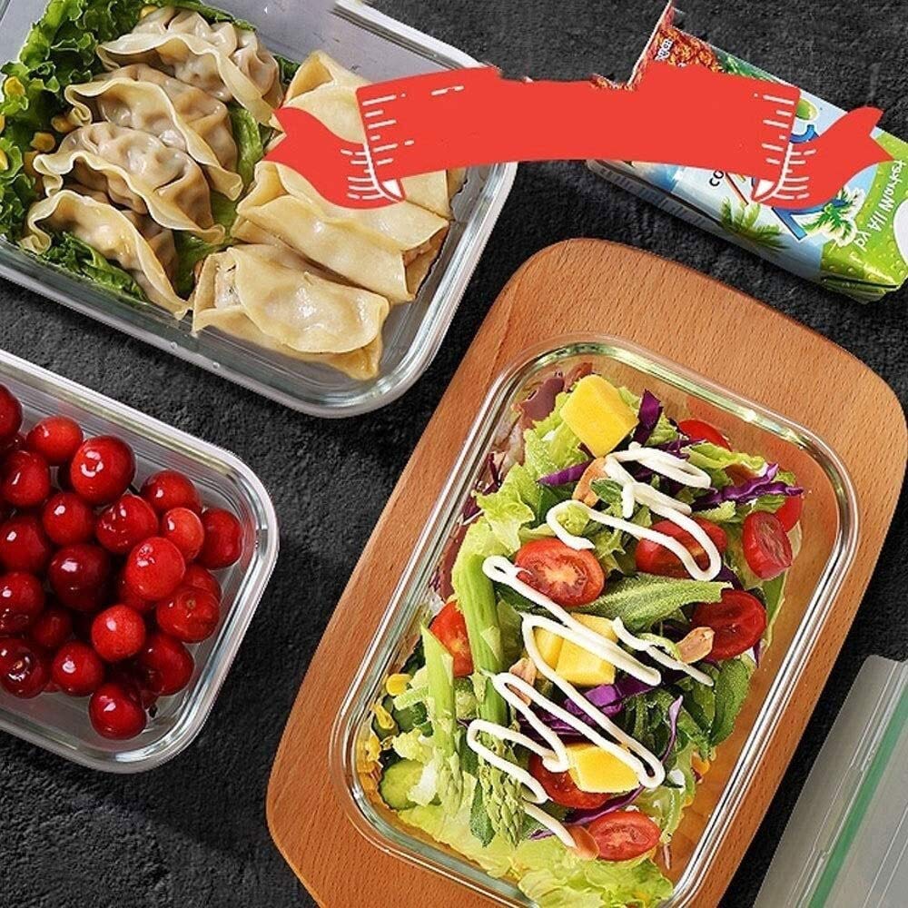 Szklane pojemniki do przechowywania， Bento Boxy Szklane pudełko na lunch; Szklany pojemnik na warzywa; Żaroodporne pudełko z zamknięciem; Pudełko na lunch do mikrofalówki