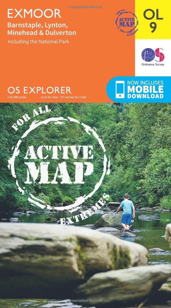 Exmoor Map | Weatherproof | Barnstaple, Lynton, Minehead & Dulverton | Ordnance Survey | OS Explorer Active Map OL9 | England | Walks | Hiking | Maps | Adventure (OS Explorer Map Active): OL 09: 9