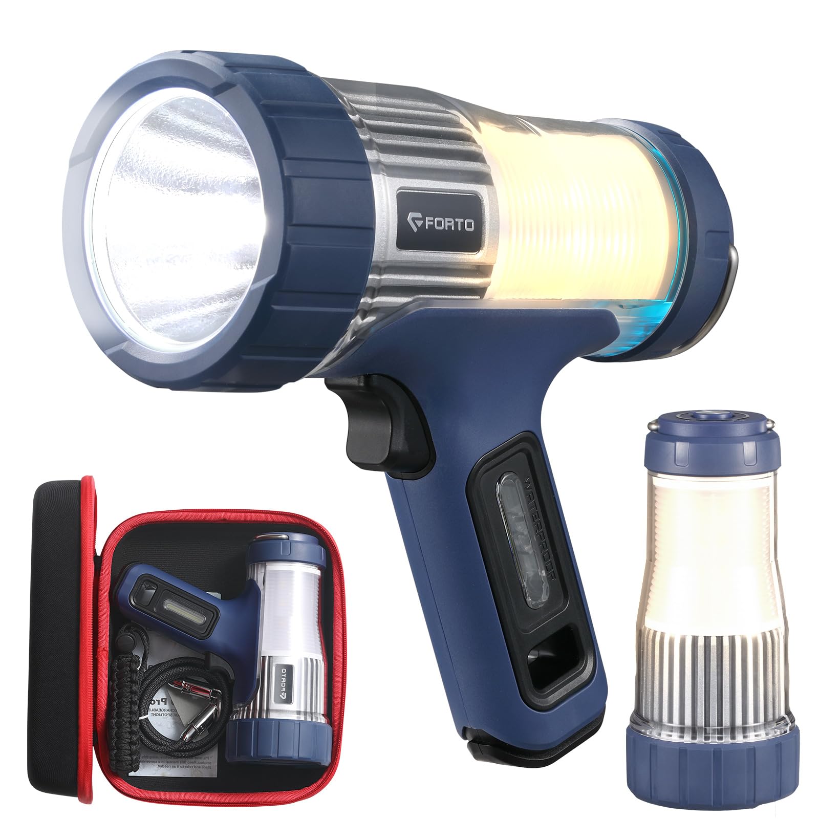 Projecteur 45000 Candela bleu pour chasse camping et urgence - 8