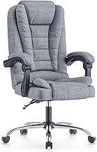naspaluro Chaise de bureau ergonomique avec dossier haut, hauteur réglable, chaise pivotante, chaise de bureau d'ordinateur, chaise inclinable, gris