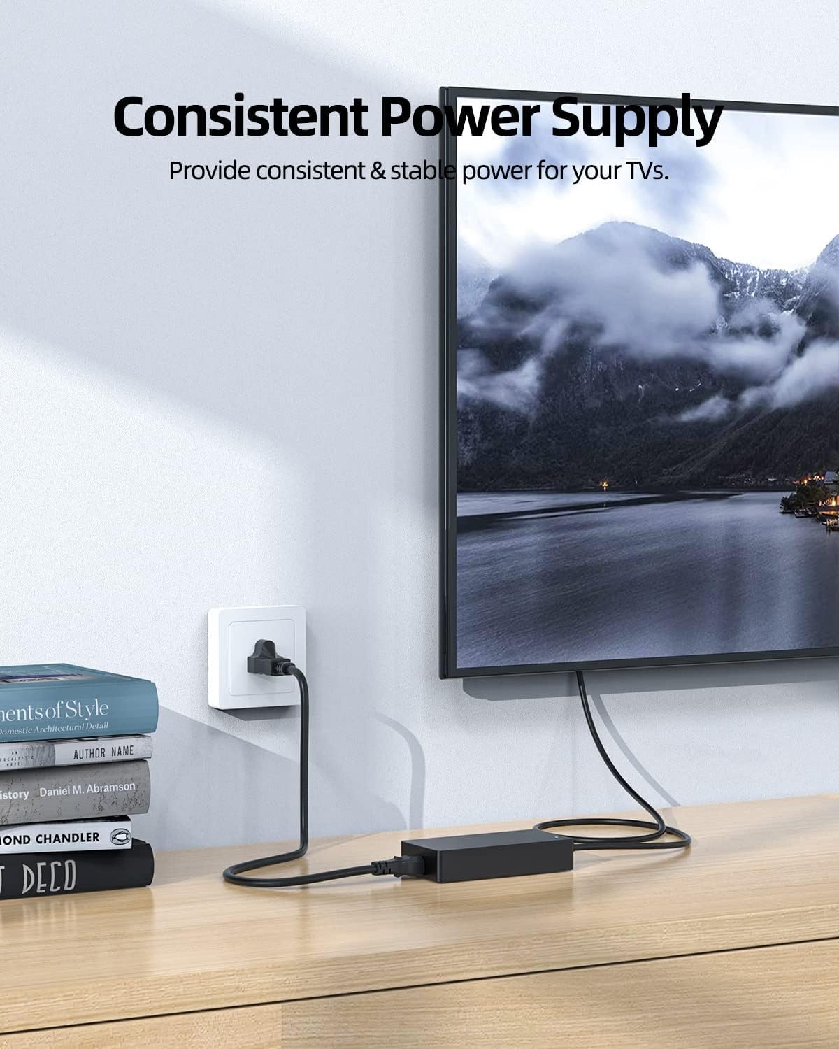 Superer 180W Power Cord Fit for Sony Bravia X900E XBR-55X900E XBR-49X900E KDL-55W800B KD-55SD8505BU KD-50SD8005 XBR-49X805E KD-55X8566D KD-55X8500D XBR-55X800E XBR49X900E XBR55X90 TV AC Charger Supply