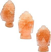 Vista 58 de Amazing Gemstone Black Obsidian Crystal Buddha Head Statue for Zen - Buddah Decor Statue Figurine for Meditation - Adornos Decoraciones Para Salas