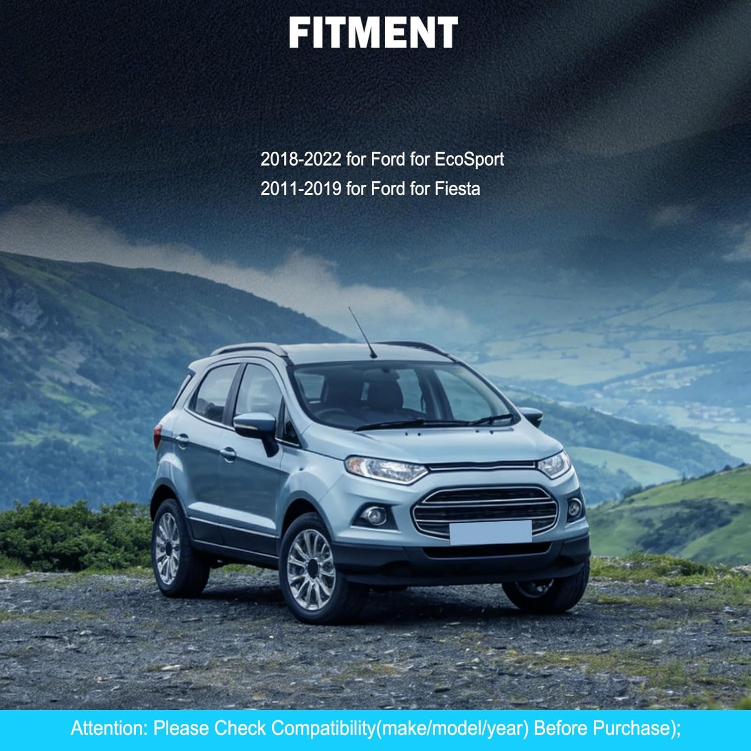 10pcs Front Lower Control Arm Ball Joint Inner Outer Tie Rod End and Boot Sway Bar End Link Suspension Kit Compatible with 2018-2022 for Ford for EcoSport 2011-2019 for Ford for Fiesta