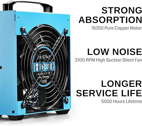 Miniatura 3 de SainSmart Extractor de humos de soldadura con brazos de soldadura magnética flexibles+SainSmart 20 x 14 pulgadas alfombrilla de soldadura de