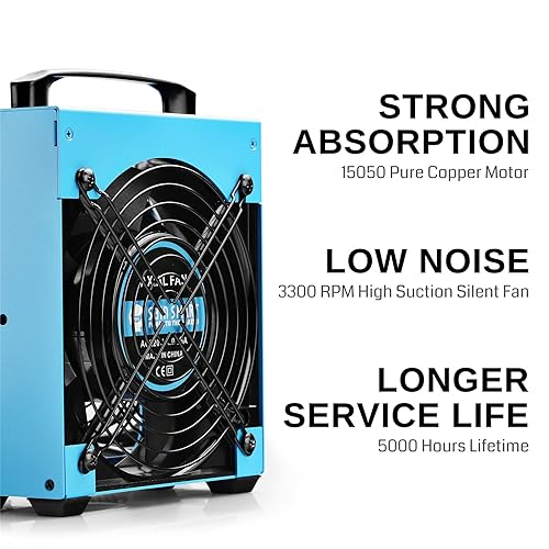 Miniatura 3 de SainSmart Extractor de humos de soldadura con brazos de soldadura magnéticos flexibles para soldar estación de trabajo de bricolaje, 4 filtros de