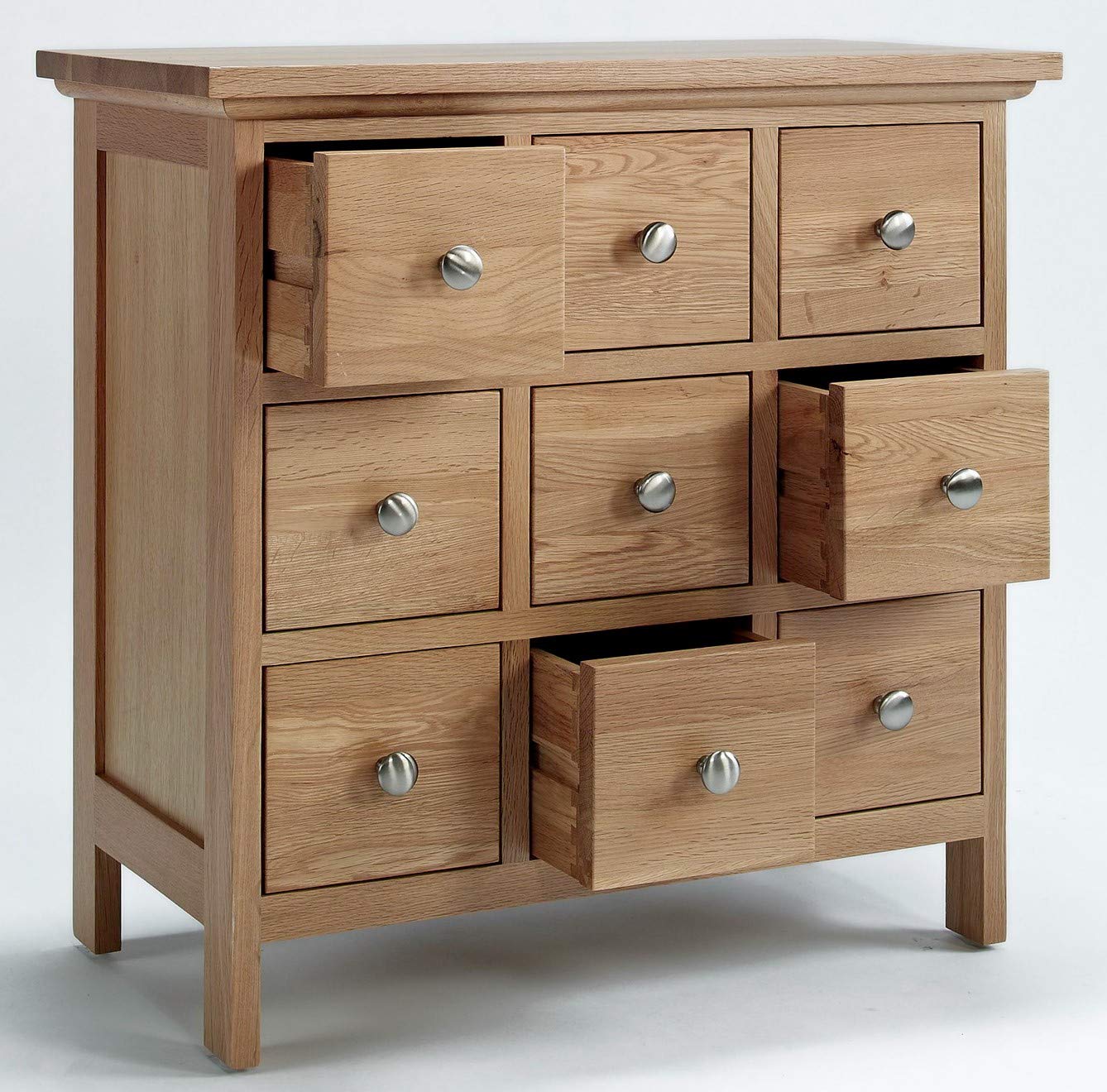 Buy Hallowood Furniture Camberley Oak CD DVD Media Storage Drawer Tower in Light Oak Finish