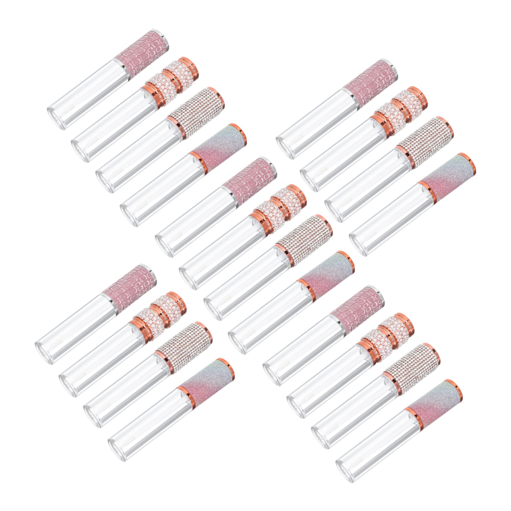 Nachfüllbare Lipgloss Tuben 5ml Abs, für Lippenpflege | Rundform, Tragbar für Alltag und Reise, Wiederverwendbar, Leicht und Praktisch im 20 Stück Packung
