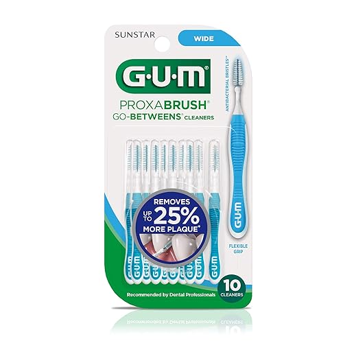 Miniatura 2 de GUM Proxabrush Go-Betweens - Brochas interdentales anchas - Púas dentales de cerdas suaves para la salud de la eliminación de placa, seguro para