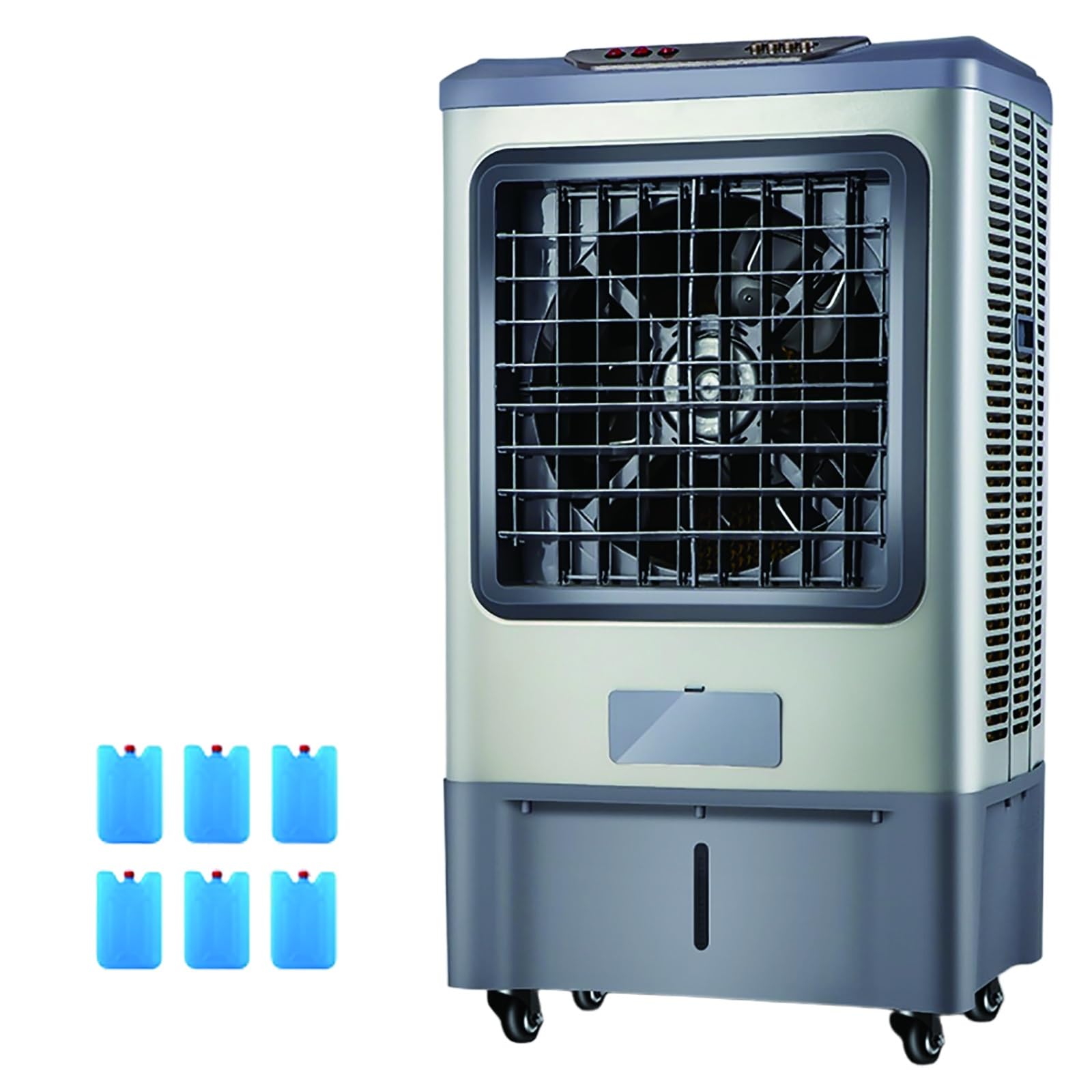 43 Air Cooler 5000 CFM Swamp Cooler Air Conditioner with 12 Gallon Water Tank Portable Outdoor AC with