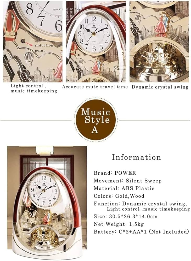 ミュート時計  ファッション置き時計  置き時計  目覚まし時計 Amazon｜ミュート ヴィンテージ置時計、サイレントクォーツ