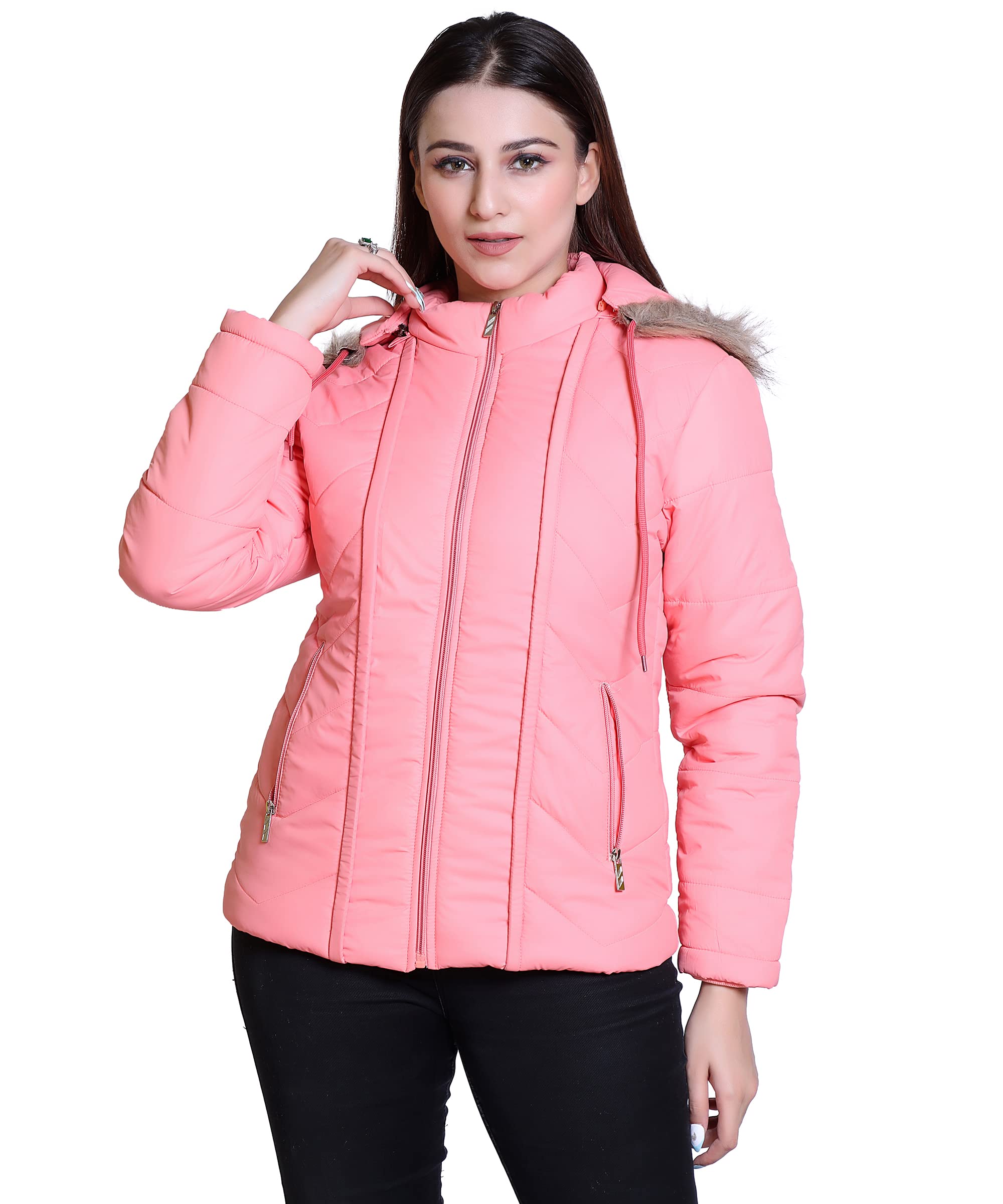 brazo Stay Warm and On-Trend Women's Jackets - Zip Pockets and Camel, Maroon, and Pink Colors to Elevate Your Winter Style WinterJackets-picture-41